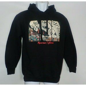 Franchise Los Angeles‎ X JAPAN Graphic Print Black Hoodie Mens S Skeleton